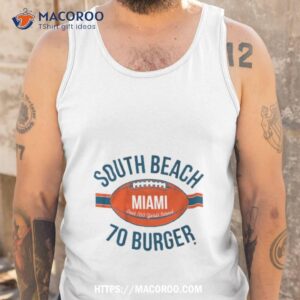 south beach 70 burger miami t shirt tank top