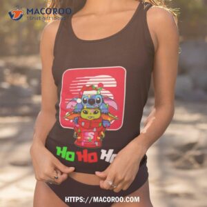 Speedway Santa Stitch Yoda Ho Ho Ho Christmas T Shirt