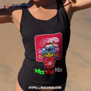 Speedway Santa Stitch Yoda Ho Ho Ho Christmas T Shirt