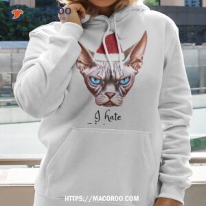 Sphynx Cat Hates Christmas Shirt