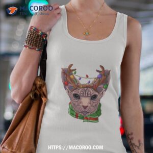 sphynx cat meow awesome merry christmas shirt tank top 4