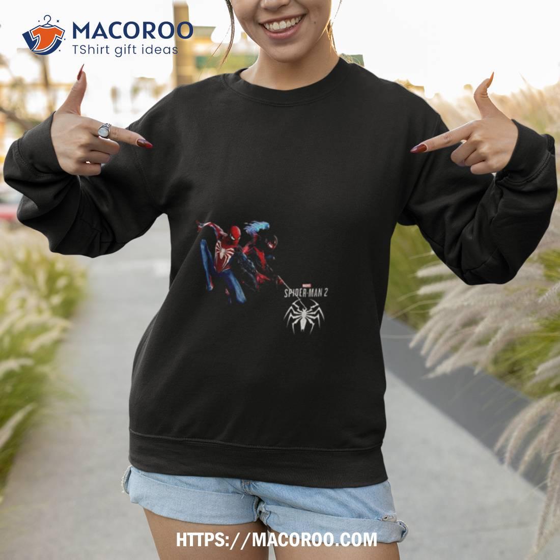 Spider Man 2 Peter Parker And Miles Morales Logo Unisex T Shirt Spider Man 2 Peter Parker And Miles Morales Logo Unisex T Shirt