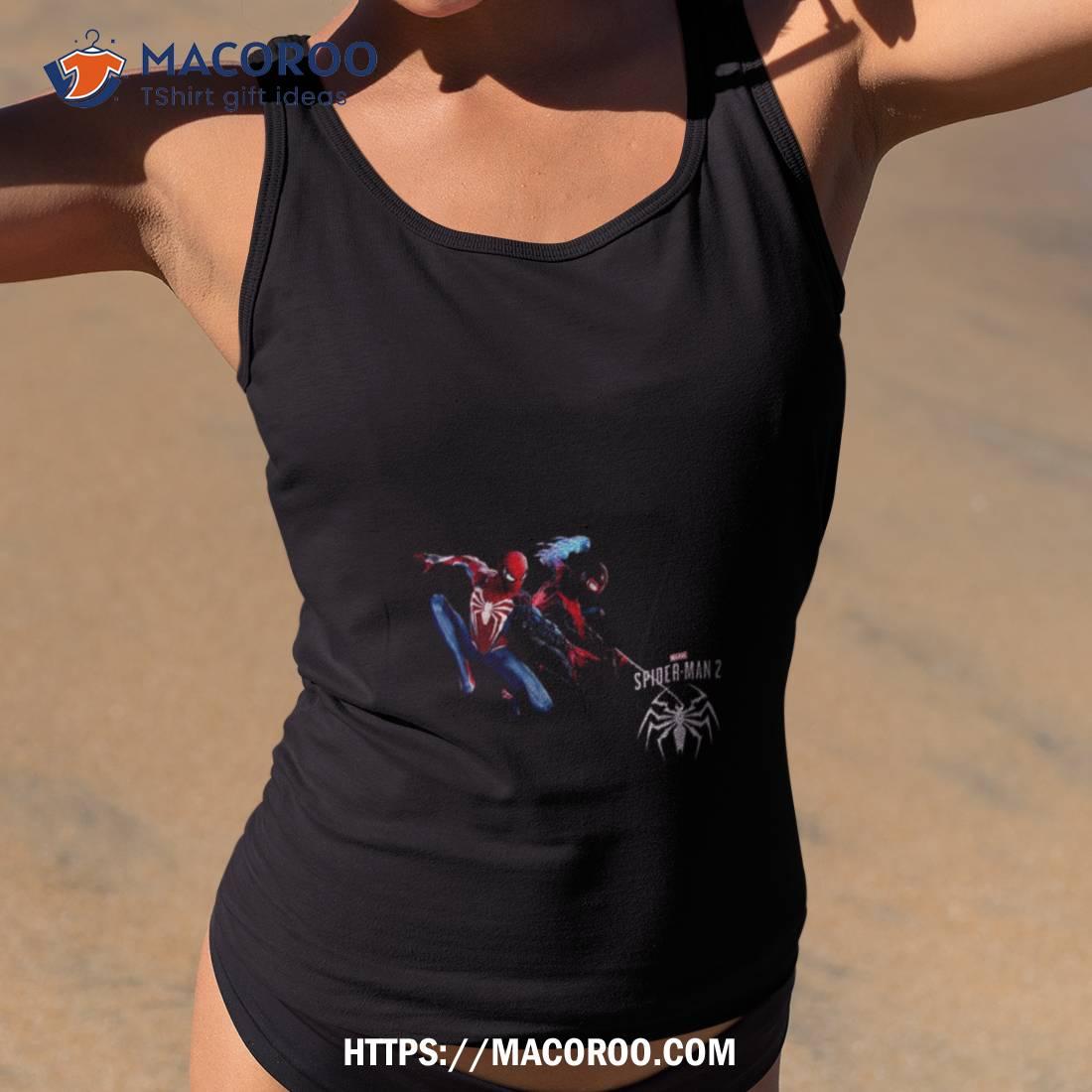 Spider Man 2 Peter Parker And Miles Morales Logo Unisex T Shirt Spider Man 2 Peter Parker And Miles Morales Logo Unisex T Shirt