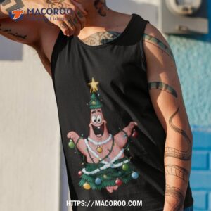 Spongebob Squarepants Patrick Star Christmas Tree Shirt 3 spongebob squarepants patrick star christmas tree shirt tank top 1