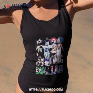 sports in dallas mike modano emmitt smith nolan ryan and dirk nowitzki signatures shirt tank top 2
