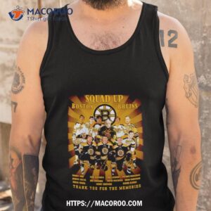 squad up boston bruins thank you for the memories shirt tank top