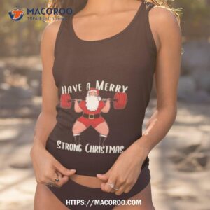 Squat Santa Training Squats With Santa For Lifting Lovers Gym Design Shirt