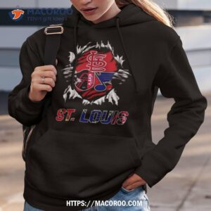 st louis cardinals st louis city sc st louis blues ripping tearing through logo batman shirt hoodie 3
