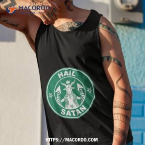 Starbucks Holiday Coffee Hail Satan Shirt 3 starbucks holiday coffee hail satan shirt tank top 1