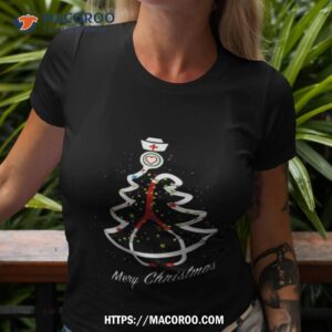 Stethoscope Pine Noel Nurse Vintage Merry Christmas Shirt