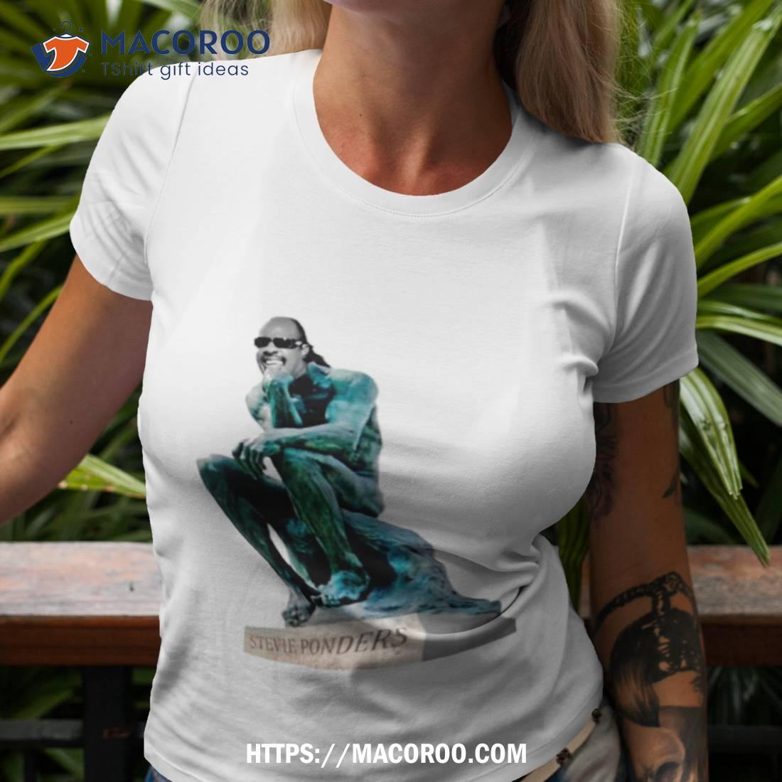 Stevie Ponders Roman Statue Stevie Wonder Pun Shirt Stevie Ponders Roman Statue Stevie Wonder Pun Shirt
