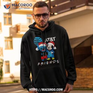 Stitch And Mickey Mouse At And T Friends Merry Christmas Shirt
