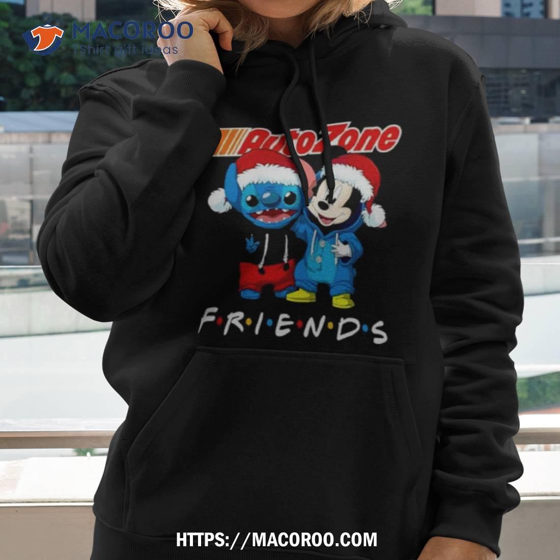 Stitch And Mickey Mouse Auto Zone Friends Merry Christmas Shirt Stitch And Mickey Mouse Auto Zone Friends Merry Christmas Shirt