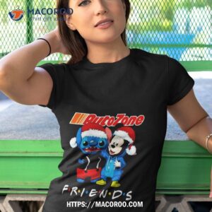 Stitch And Mickey Mouse Auto Zone Friends Merry Christmas Shirt Stitch And Mickey Mouse Auto Zone Friends Merry Christmas Shirt
