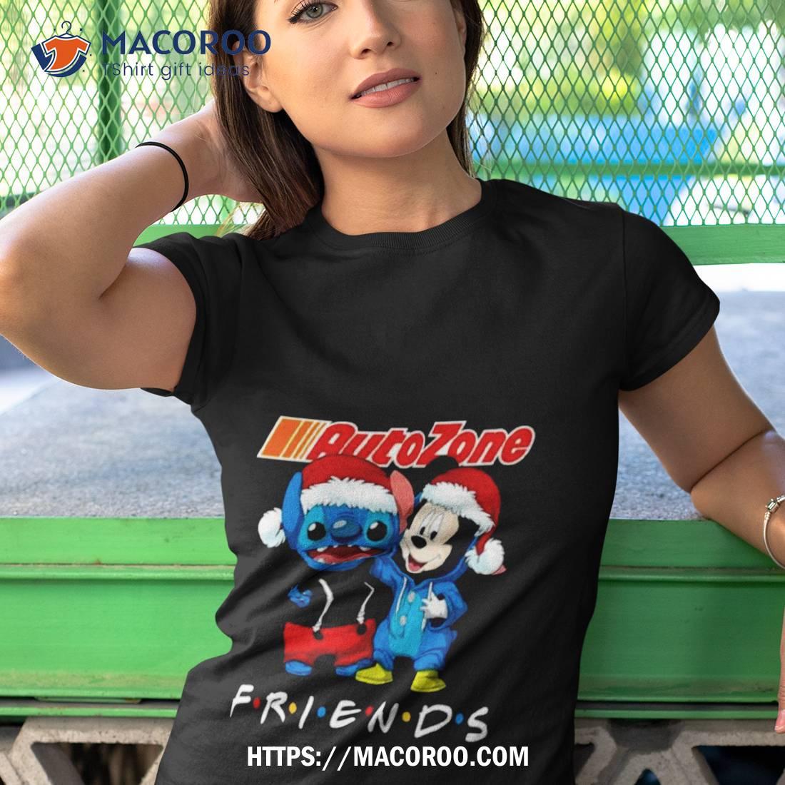 Stitch And Mickey Mouse Auto Zone Friends Merry Christmas Shirt Stitch And Mickey Mouse Auto Zone Friends Merry Christmas Shirt