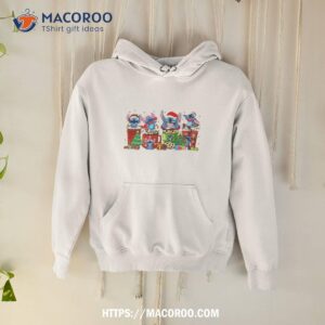 Stitch Drinks Christmas Coffee Design 2023 Shirt