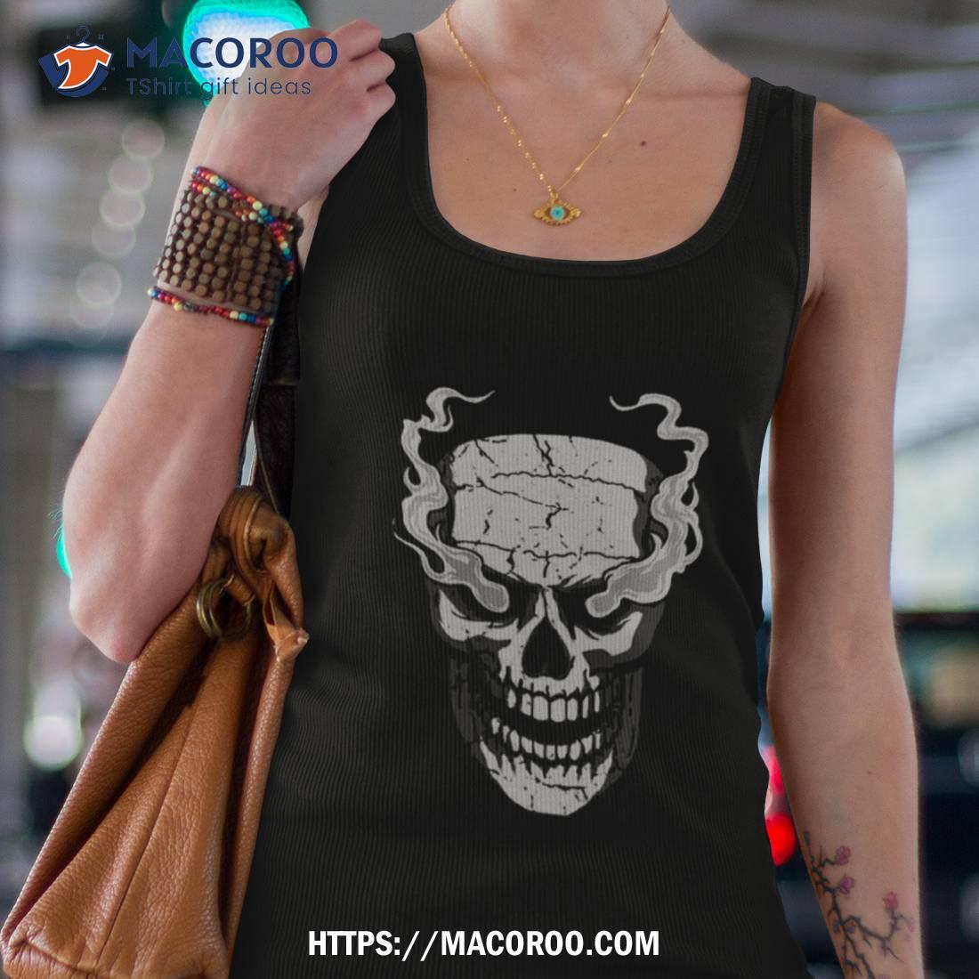 Official men's Stone Cold Steve Austin Skull Scoop Neck Shirt