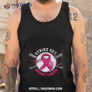 strike out breast cancer pink ribbon tank top