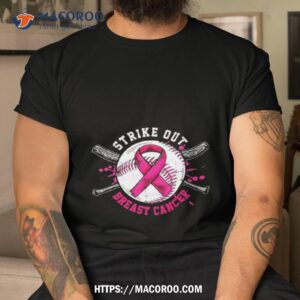 strike out breast cancer pink ribbon tshirt