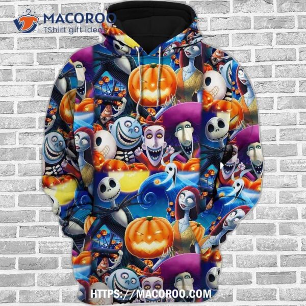 Penguin Tees Halloween All Over Print 3D Hoodie