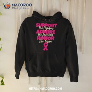 Support Fighters Admire Survivors Breast Cancer Awareness Shirt