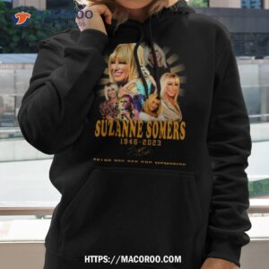 suzanne somers 1946 2023 thank you for the memories signature t shirt hoodie