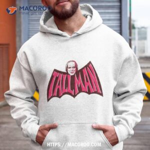 tallman in a batshape shirt hoodie