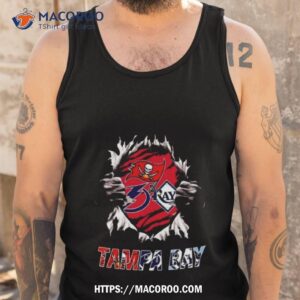 tampa bay buccaneers tampa bay lightning tampa bay rays ripping tearing through logo batman shirt tank top