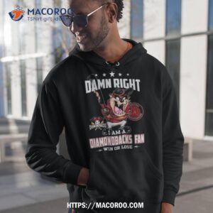 Tasmanian Devil Damn Right I Am A Arizona Diamondbacks Fan Win Or Lose T Shirt