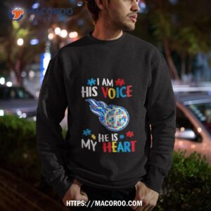 Tennessee Titans Autism Awareness I Am His Voice He Is My Heart 2023 Shirt 2 tennessee titans autism awareness i am his voice he is my heart 2023 shirt sweatshirt