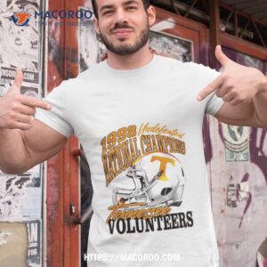 Tennessee Volunteers 1998 Undefeated National Champions Helmet Shirt
