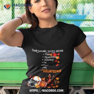 tennessee volunteers thanksgiving success recipe shirt tshirt 1