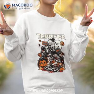 terrifier circus horror character clown halloween shirt sweatshirt 2