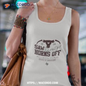 texas a amp m saw varsity s horns off white t shirt tank top 4