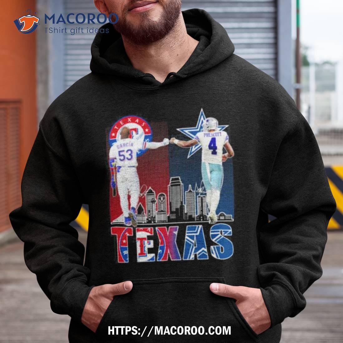 Texas City Sports Garcia And Prescott Signatures T Shirt Texas City Sports Garcia And Prescott Signatures T Shirt