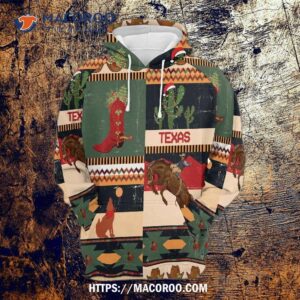 Texas Cowboy All Over Print 3D Hoodie