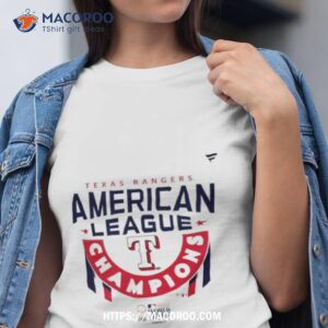 Texas Rangers 2023 American League Champions Locker Room T Shirt