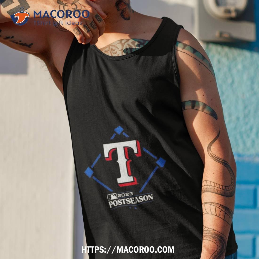 Men's Fanatics Branded Black Texas Rangers 2023 Postseason Around