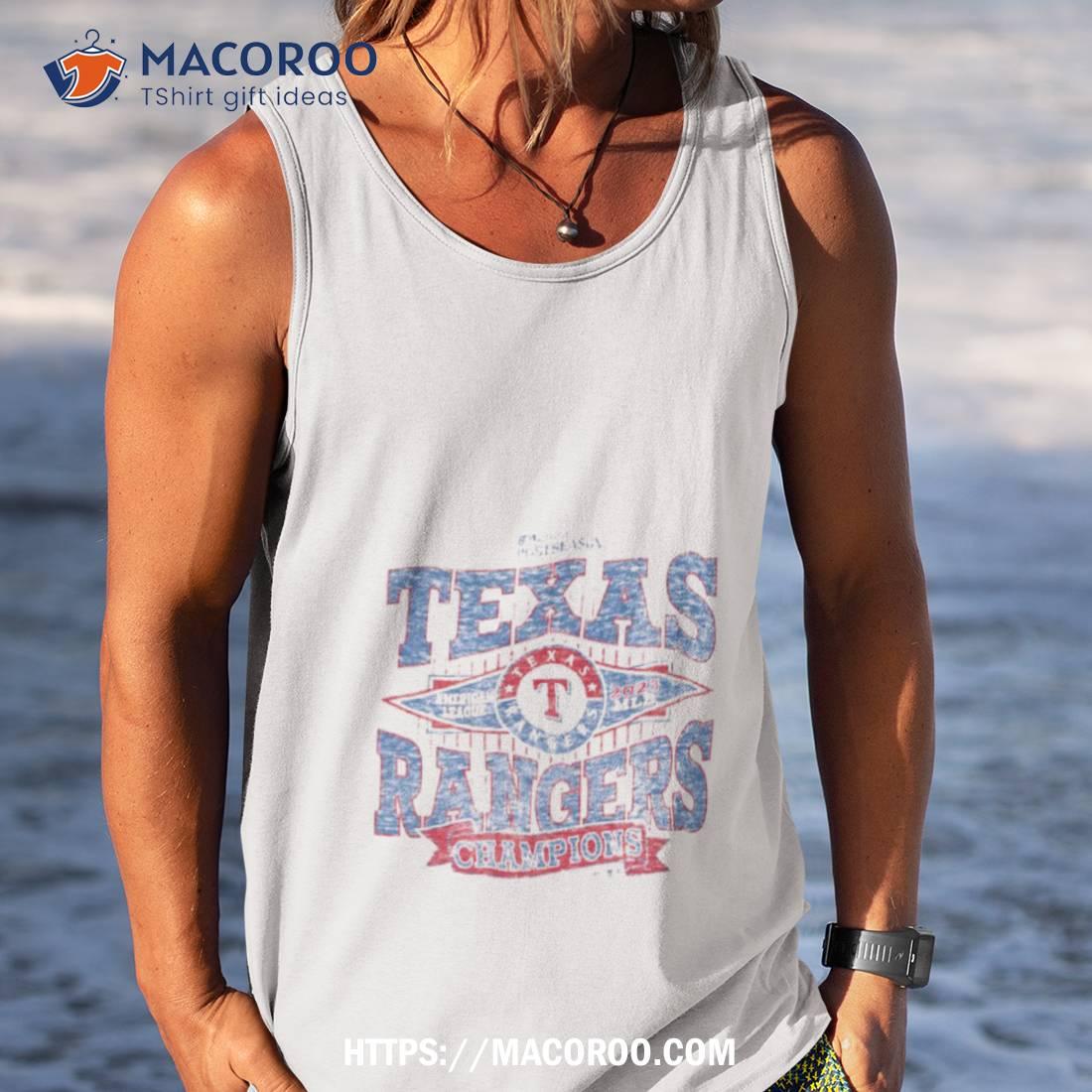 Texas Rangers ’47 2023 American League Champions Franklin Retro T Shirt Texas Rangers ’47 2023 American League Champions Franklin Retro T Shirt