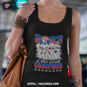 texas rangers al west division champions 2023 shirt tank top 4