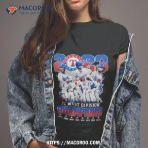 texas rangers al west division champions 2023 shirt tshirt 2