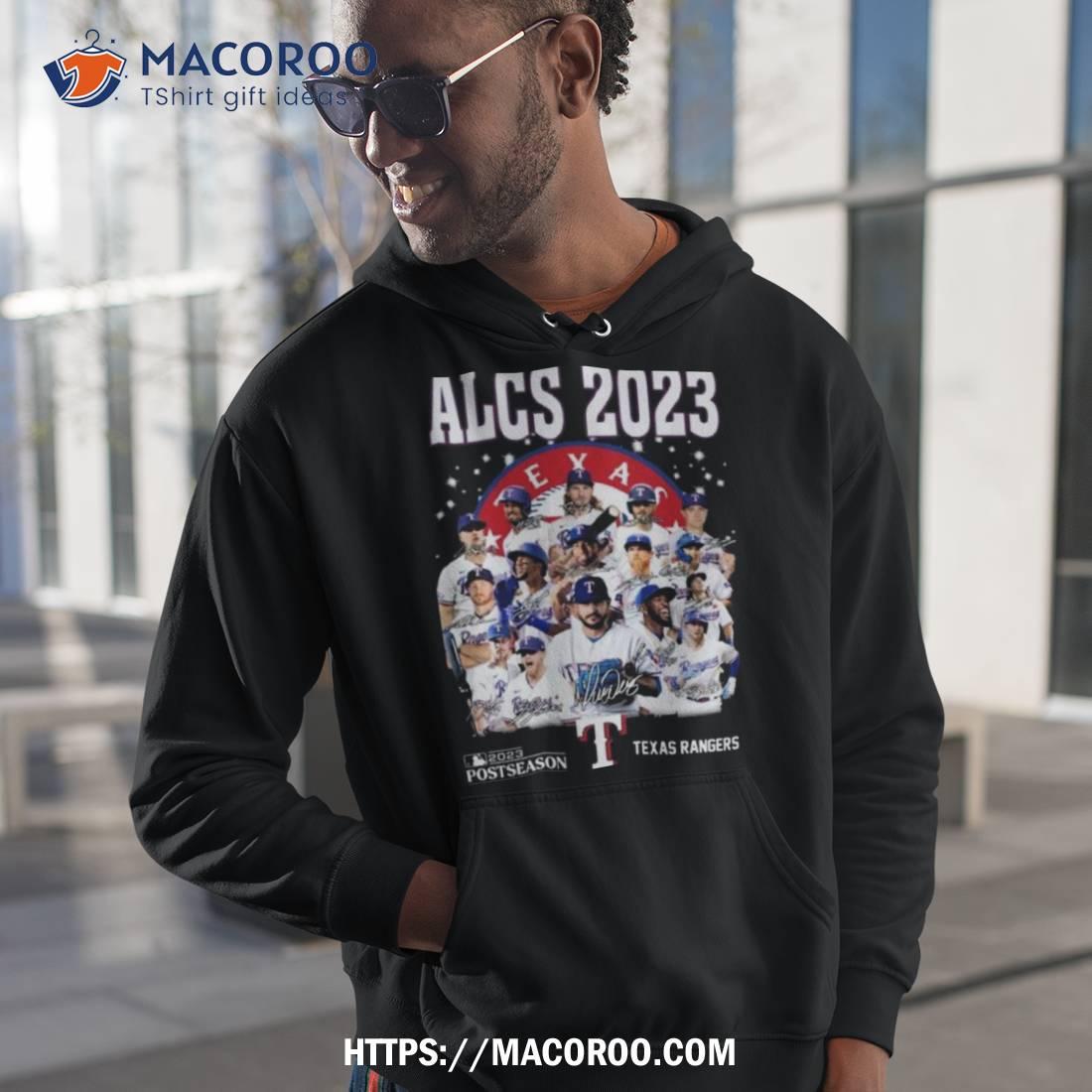 Texas Rangers Alcs 2023 Postseason Signatures Shirt Texas Rangers Alcs 2023 Postseason Signatures Shirt
