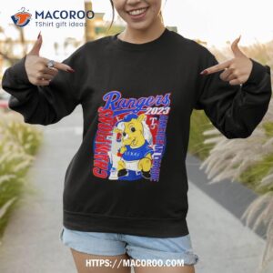 texas rangers american league champions 2023 mascot t shirt sweatshirt