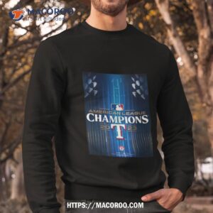 texas rangers authentic 2023 american league champions t shirt sweatshirt
