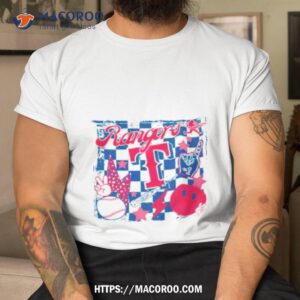 Texas Rangers Blue Checkerboard Shirt