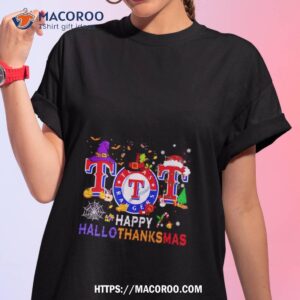 Texas Rangers Happy Hallothanksmas Shirt