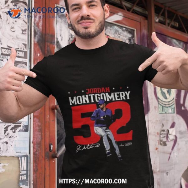 Texas Rangers Jordan Montgomery #52 Signature T Shirt