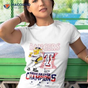 texas rangers mascot 2023 american league champions logo shirt tshirt 1