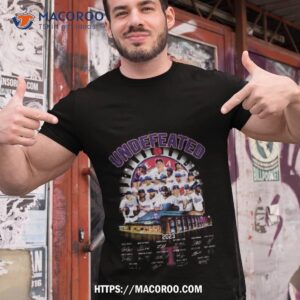 Texas Rangers Undefeated 2023 Signatures Shirt