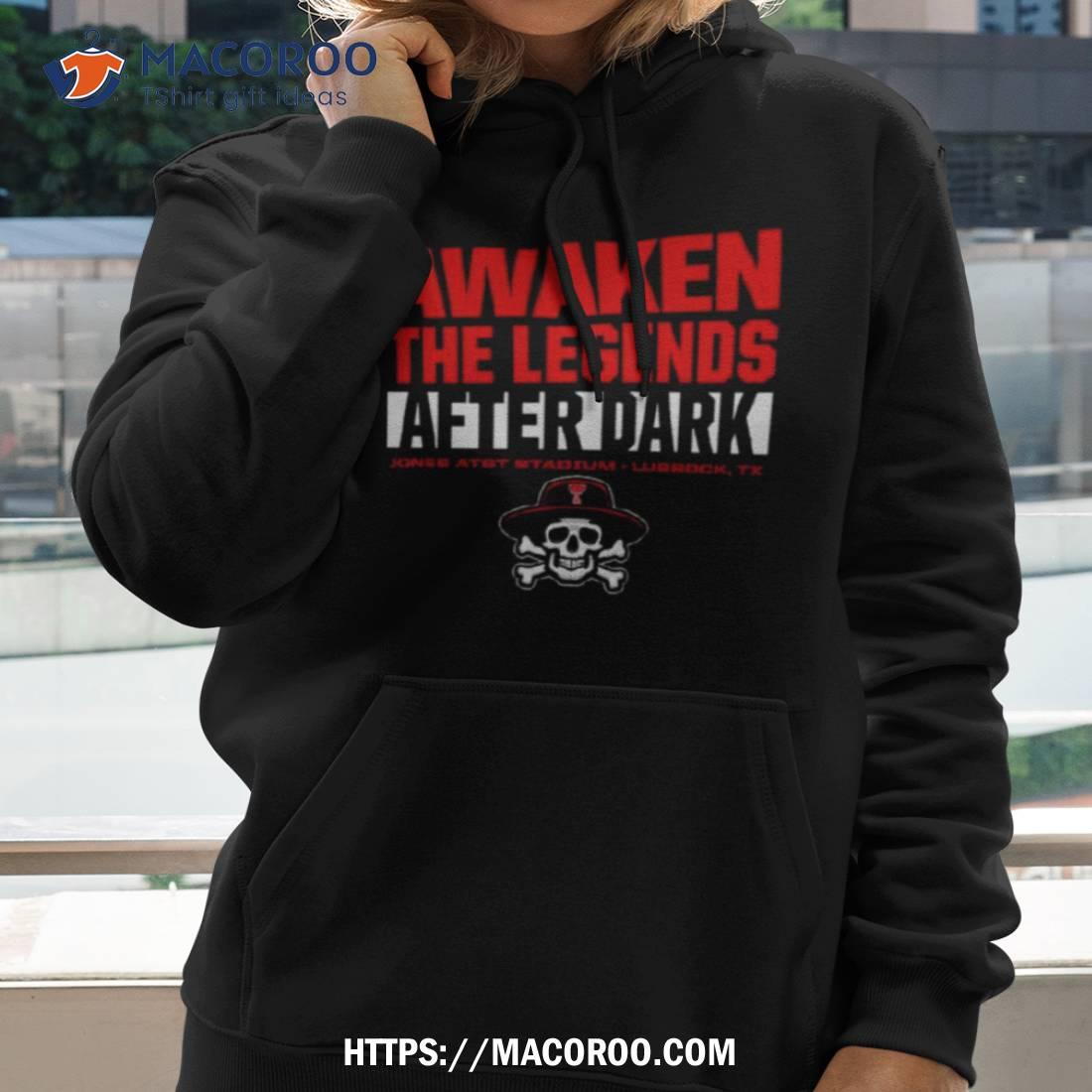 Texas Tech Red Raiders Awaken The Legends After Dark 2023 T Shirt Texas Tech Red Raiders Awaken The Legends After Dark 2023 T Shirt